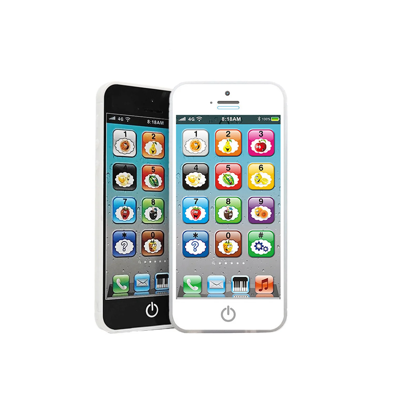 Giocattoli per telefoni cellulari per bambini, telefono di simulazione touch screen puzzle per l'educazione precoce, ricarica della macchina per l'apprendimento dell'inglese