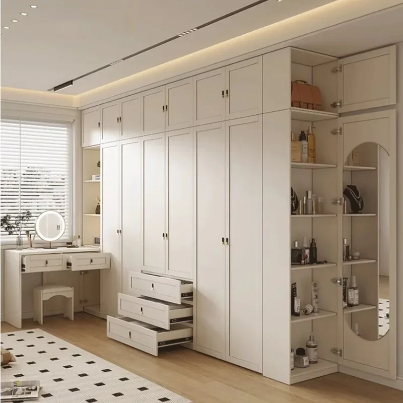 Armario moderno de lujo de madera multifunción, almacenamiento nórdico, armario blanco, organizador de dormitorio, Armario Para Ropa, muebles de dormitorio