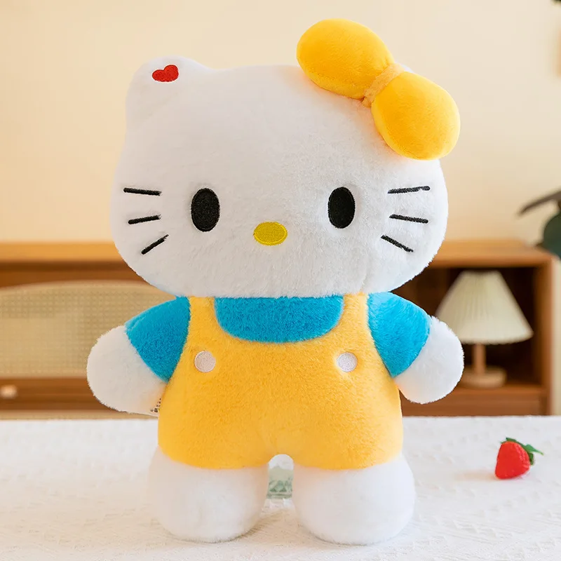 Sanrio 80cm Plushier KT Cat Dolls Large Soft Cute Hello Kitty Plush Toy Cartoon Cat Soft Stuffed Animal Cat Doll Christmas Gifts