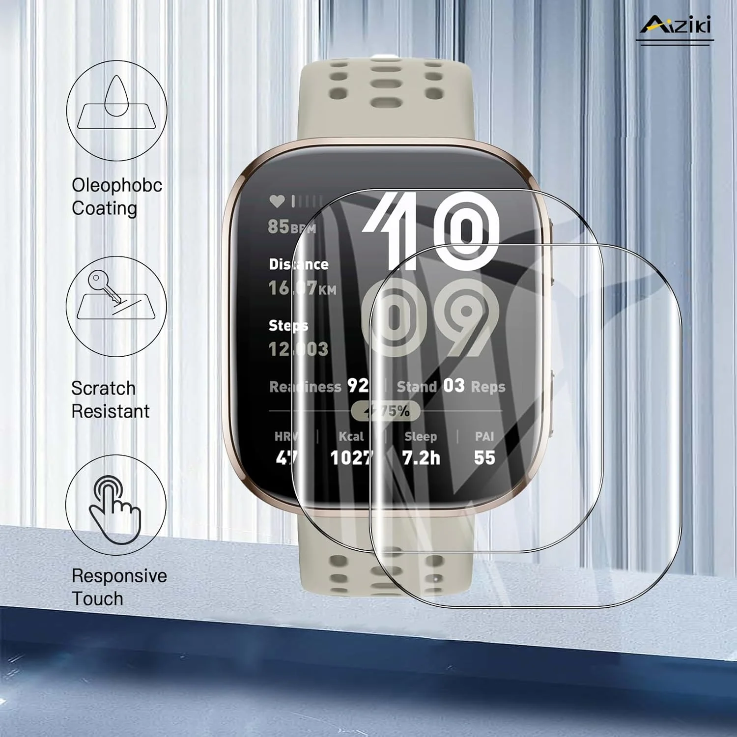 Amazfit bip 6 케이스 용 화면 보호기 스마트 시계 액세서리 풀 커버리지 소프트 유리 필름 amazfit bip 6 커버 보호 썸네일 2