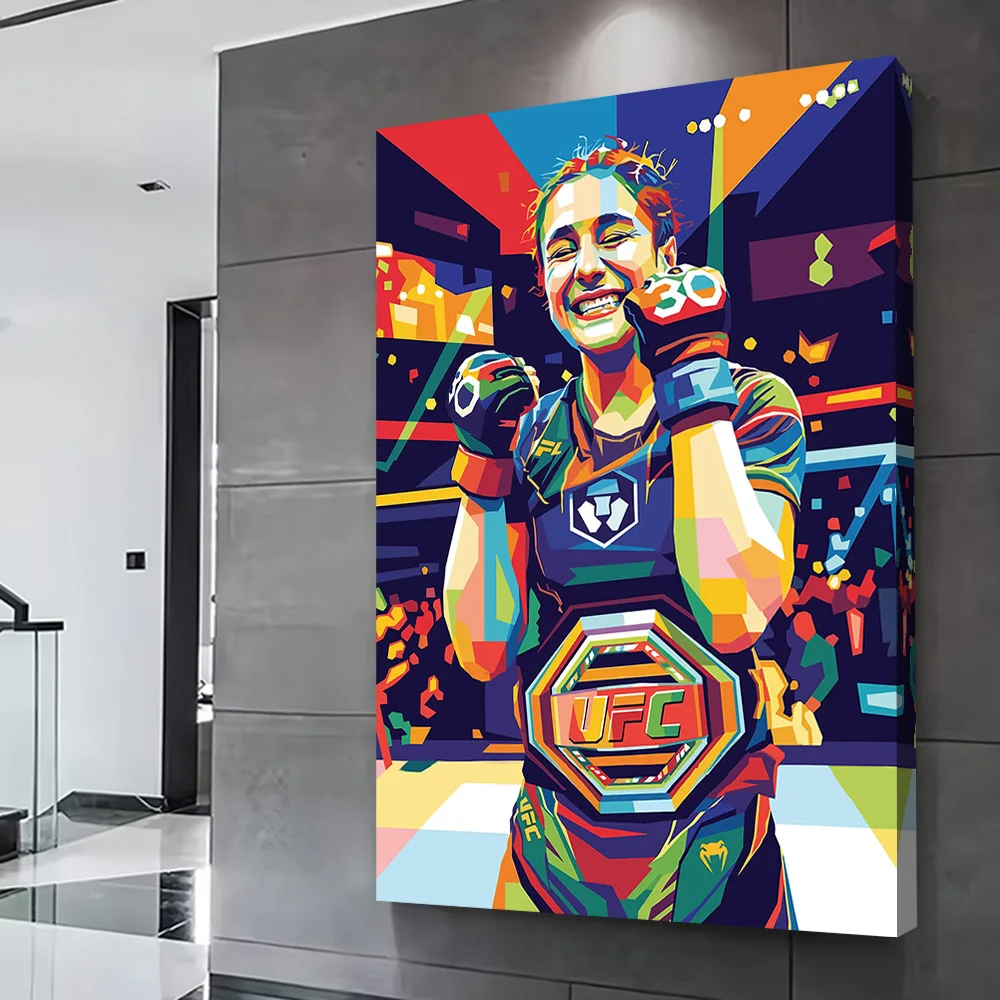 Alexa Grasso Boxer Champion With Belt Printing Poster Custom Pictures Wall Art Canvas Painting Gift for Decorative Picture Mural