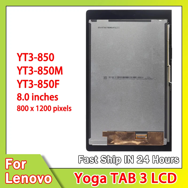 Pop 8.0“inch YT3-850 Display For Lenovo Yoga TAB 3 8.0 YT3-850F YT3-850L YT3-850M LCD Display Touch Screen Digitizer Assembly