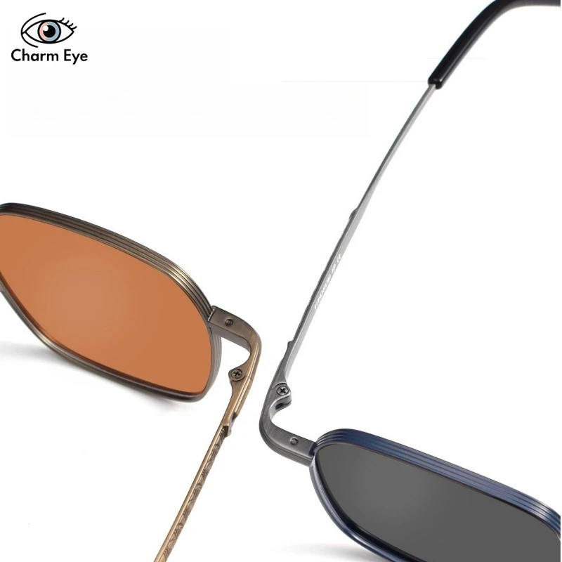 2025 جديد الرجال النساء موضة نظارات شمسية خفيفة للغاية شخصية مضلع في الهواء الطلق ظلة الاستقطاب التيتانيوم النقي نظارات شمسية #3