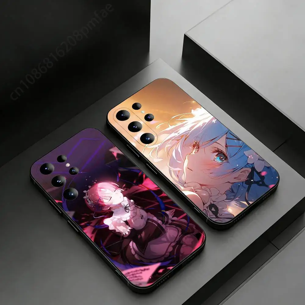 

Japan Anime ReZERO Phone case for Samsung Galaxy S24,25,26,23 22,21,S20 Plus Ultra FE soft fundas cases