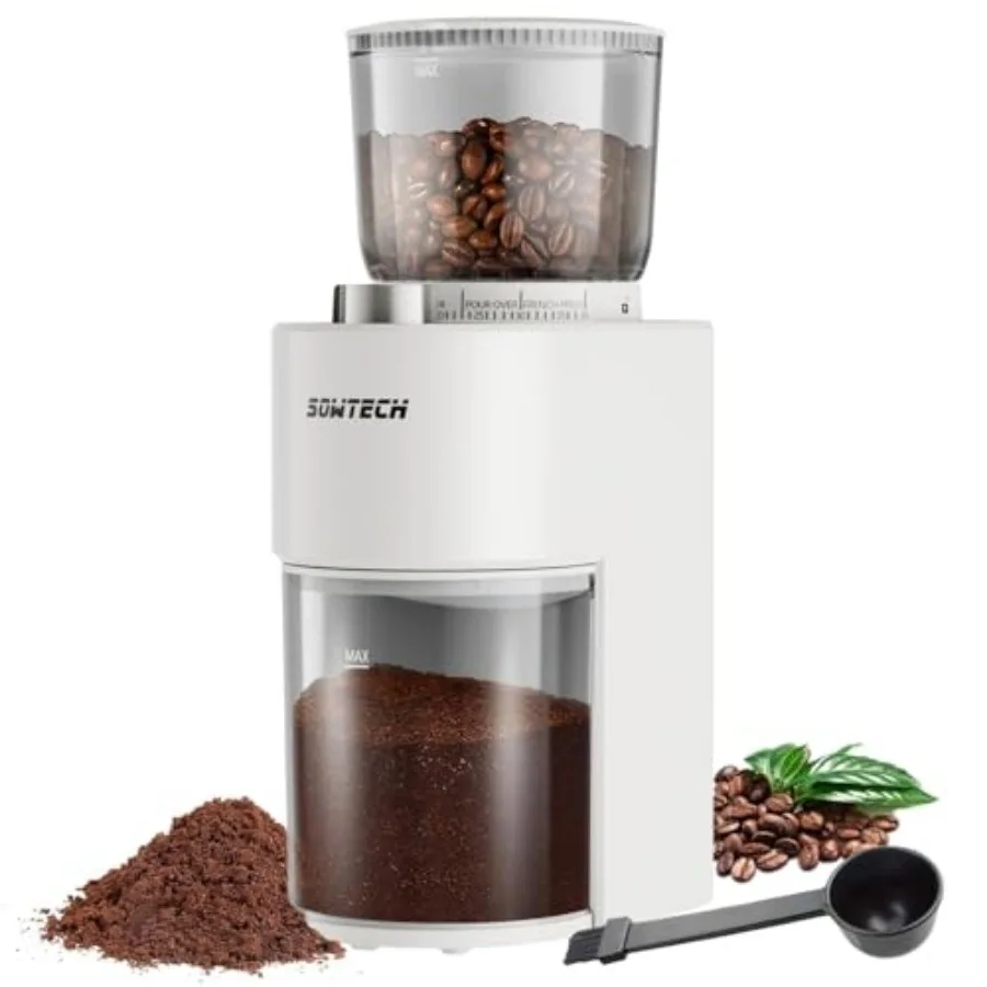 

Conical Burr Coffee Grinder Adjustable Electric Mill 38 Precise Grind Settings Precision Timer for Espresso Drip and French Pre