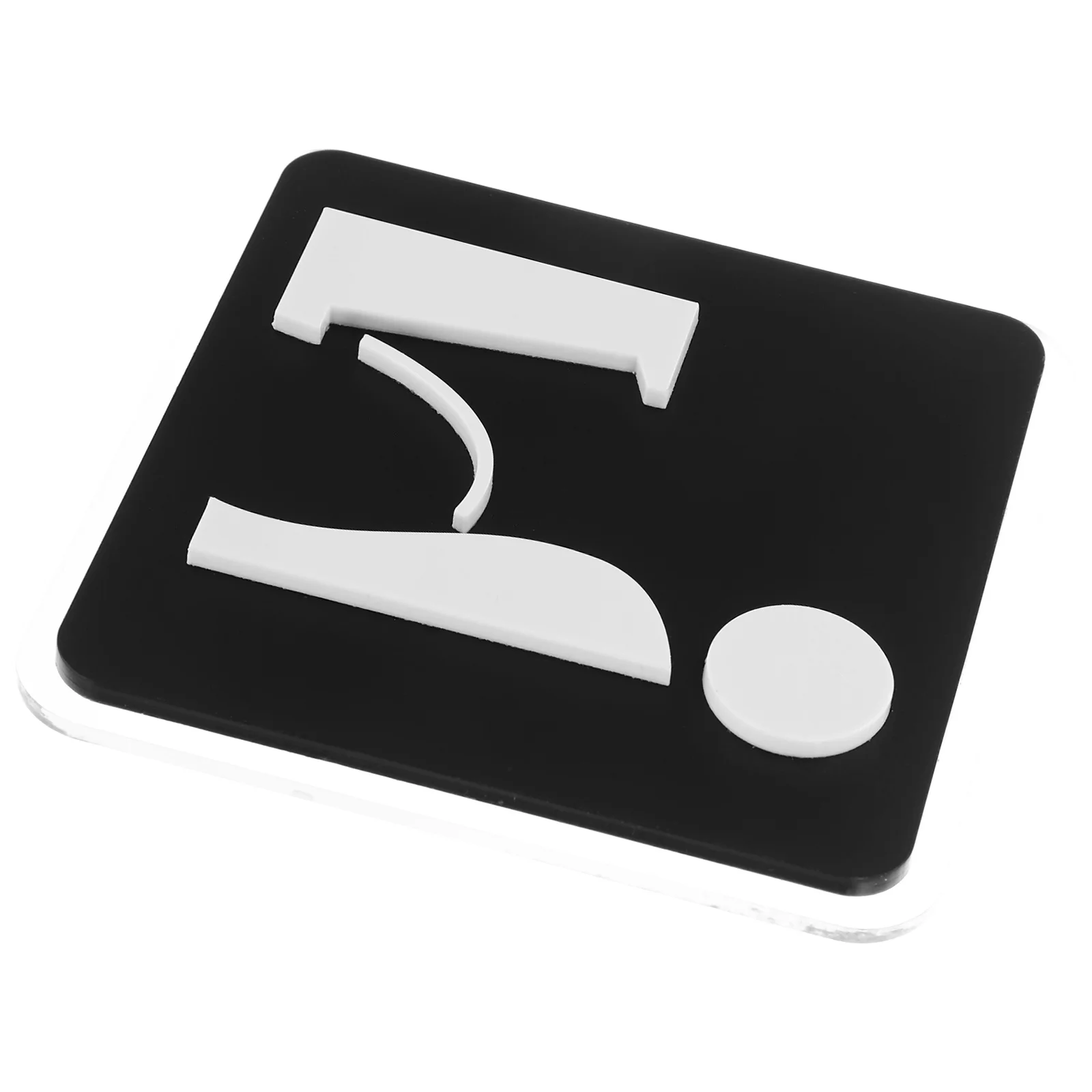 

Modern Acrylic Toilet Sign Mens Bathroom Wall Decoration Self Adhesive Waterproof Scratch Resistant for Office Hotel Restaurant