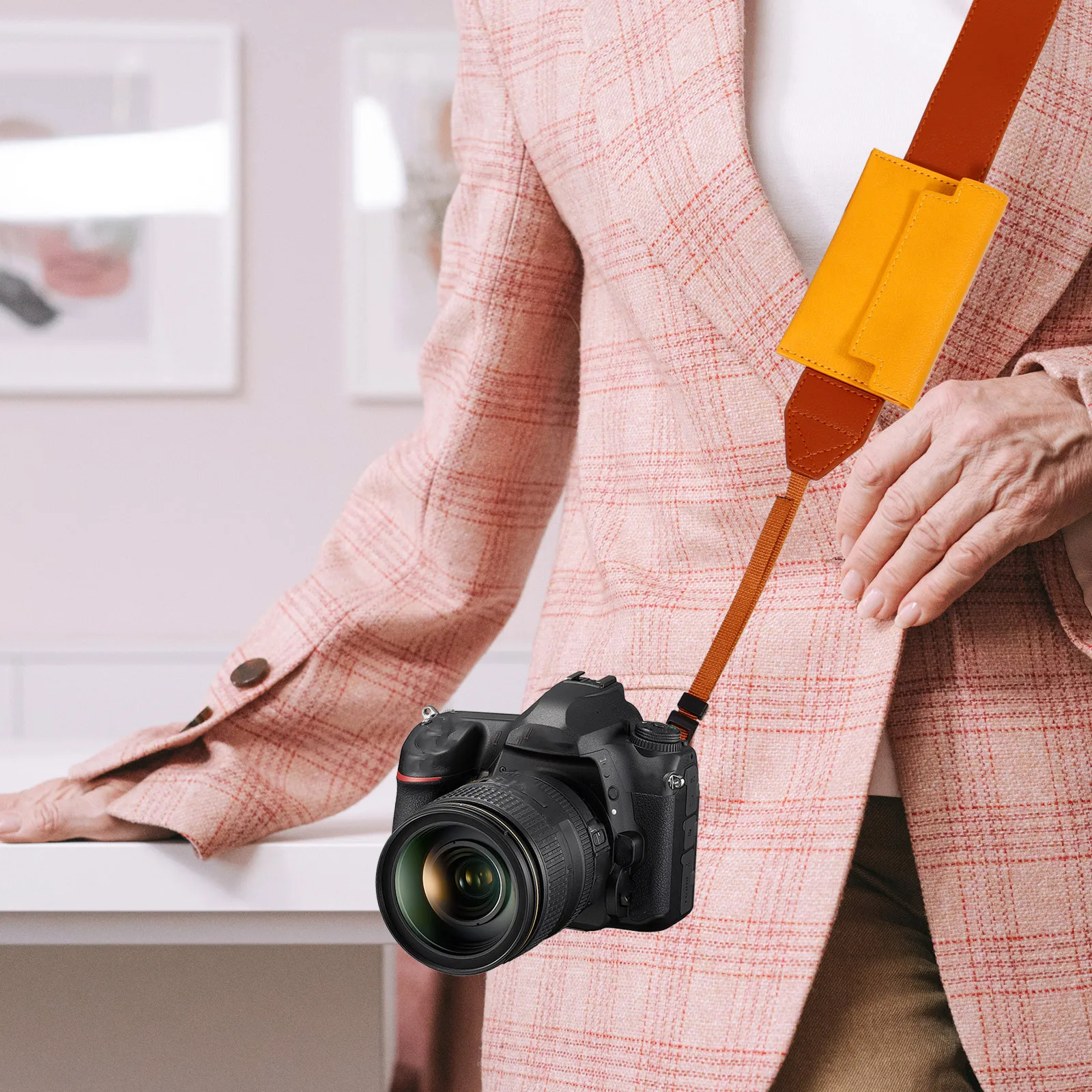 

Wide Durable Camera Neck Sling Strap for Women and Men Photography Accessories Comfortable Pressure-Relieving Camera Strap