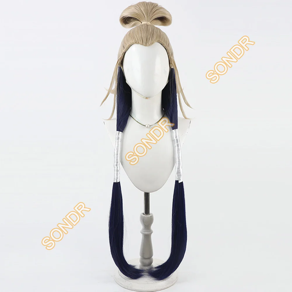 Perruque de Cosplay synthétique Anime GACHI AKUTA Tamsy Caines, tresses longues de 100cm, perruque résistante à la chaleur pour hommes, accessoires de fête d'halloween et de carnaval