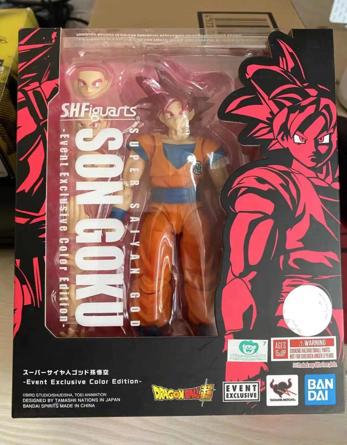 

100% Original Bandai 2021CJ SH Figuarts SHF Super Saiyan God Son Goku Dragon Ball In Stock Anime Action Figures PVC Model Figura