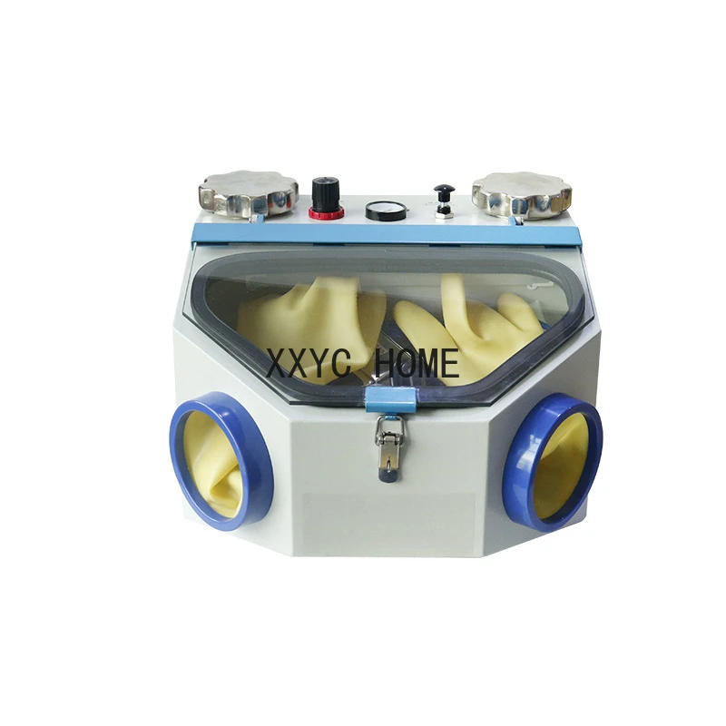 Dental double pen sandblasting box porcelain inner crown orthodontic bracket sandblasting machine