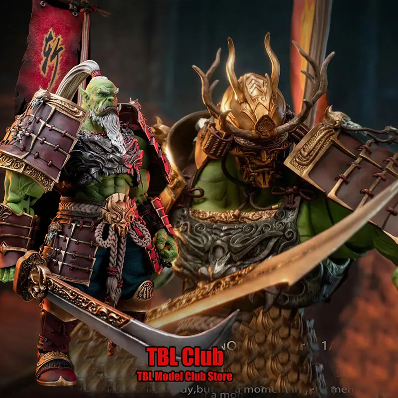 In Stock Original Mithril Action 1/10 Scale WOW Barbarian Orcs Sword Saint Samurai Full Set Soldier Action Figure Doll