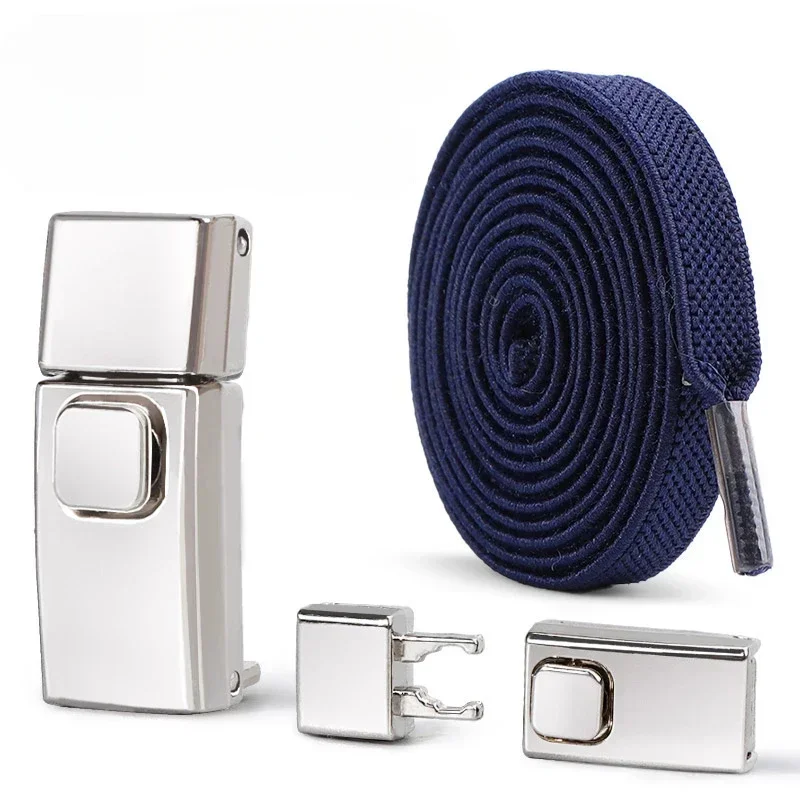 8 mm 2024 Schnürsenkel ohne Krawatte, Press-Lock-Einsatz, feste Schnürsenkel ohne Krawatten, elastische Schnürsenkel, Sneaker, für Kinder und Erwachsene, flache Schnürsenkel für Schuhe