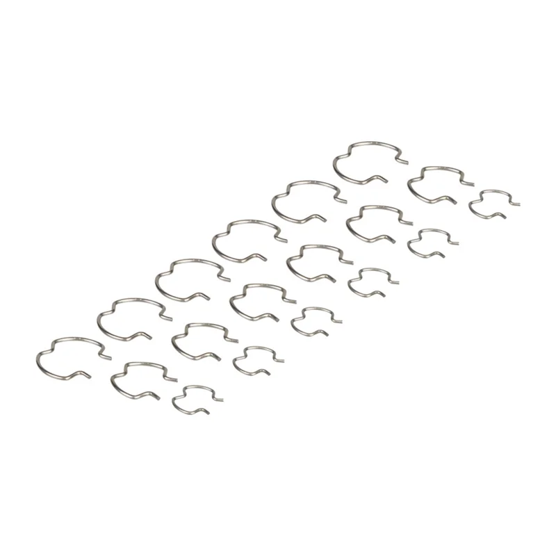 800-801 6-3/8Inch.6-1/2Inch.6-5/8Inch Quick Connector Clips Retaining Transmission Cooler Line Clips Silver Metal 18Pcs-FSM - Image 5