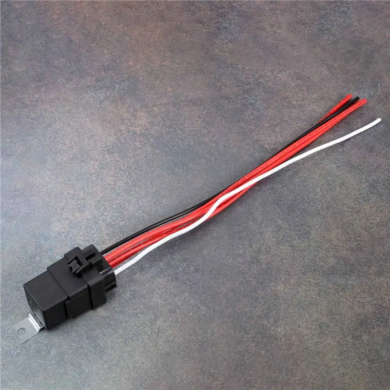 A82U-60/80 Amp 12 Volt Waterproof Automotive Relay With Pigtail 5-Pin Heavy Duty 12 AWG Relays For Boats Auto Fan Cars