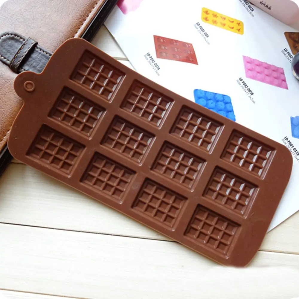 Mini Chocolate Block Bar Silicone Mould Ice Tray Candy Making Tool Home Cake Decorating Tool Diy New 2024