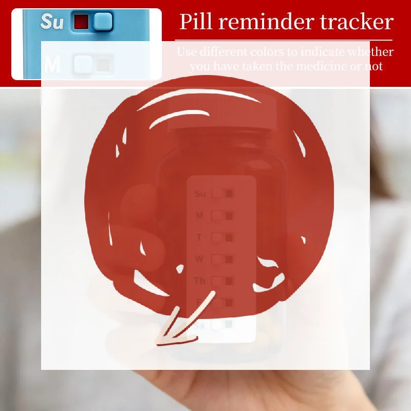 

Reusable Medication Tracker & Color-Coded Reminder System Pill Organizer Attach To Vitamin Bottles Medication Schedule Tracker