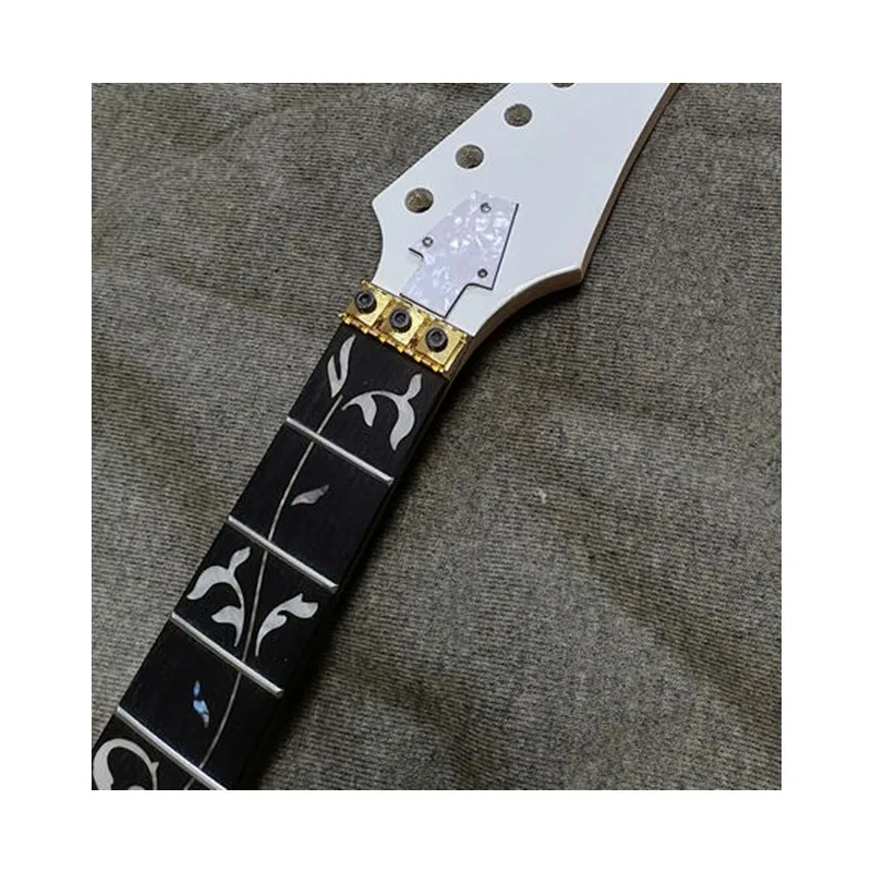

Electric Guitar Neck Maple Neck Rosewood Fingerboard Inlay Tree Of Lifes Locking Nut 3Pcs Wood Musical Instruments Parts