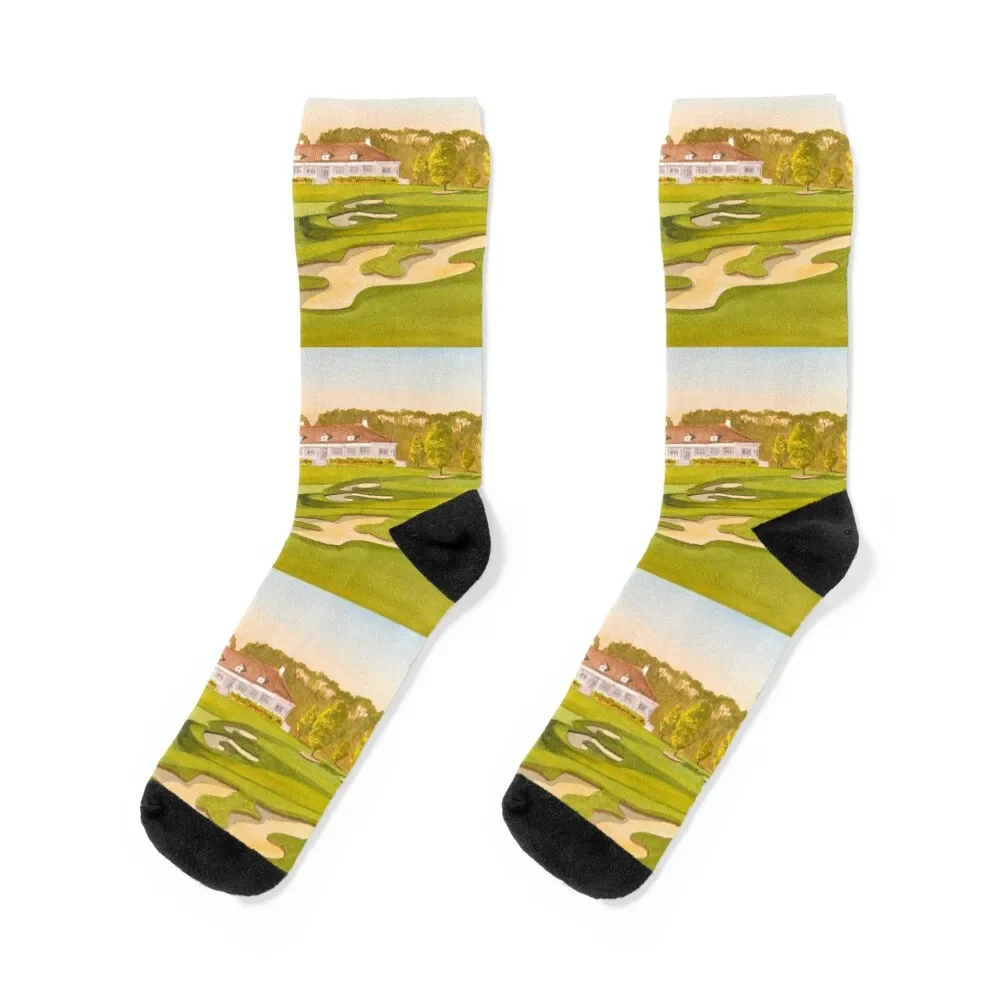 

TPC Myrtle Beach Golf Course Socks compression luxury custom Running Socks Girl Men's