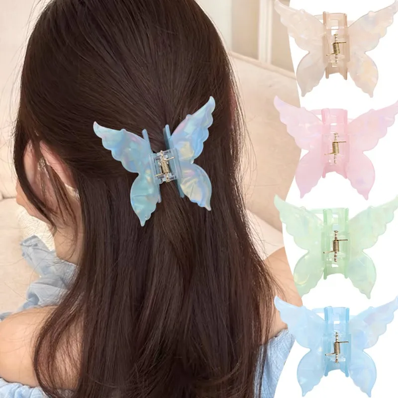 Gentle Fairy Three-dimensional Butterfly Hair Clip Half Tied Hair At The Back of The Head Capture Temperament Versatile Headwear