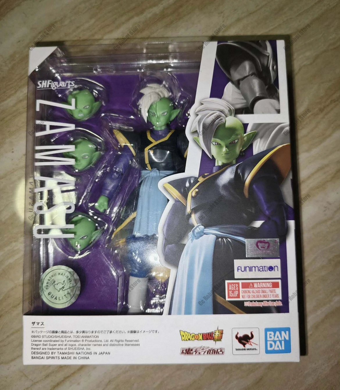 Echte Bandai S.h.figuarts Dragon Ball Super Zamasu 14Cm Pvc Original Anime Action Figur Modell Sammler Ornament Spielzeug Geschenk