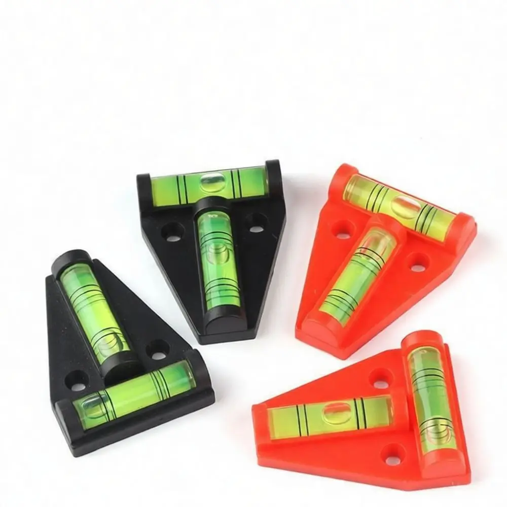 Mini T Style Magnetic Spirit Level Precision Plastic Bubble Gauge Portable Measuring Tool For Industrial Equipment Setup