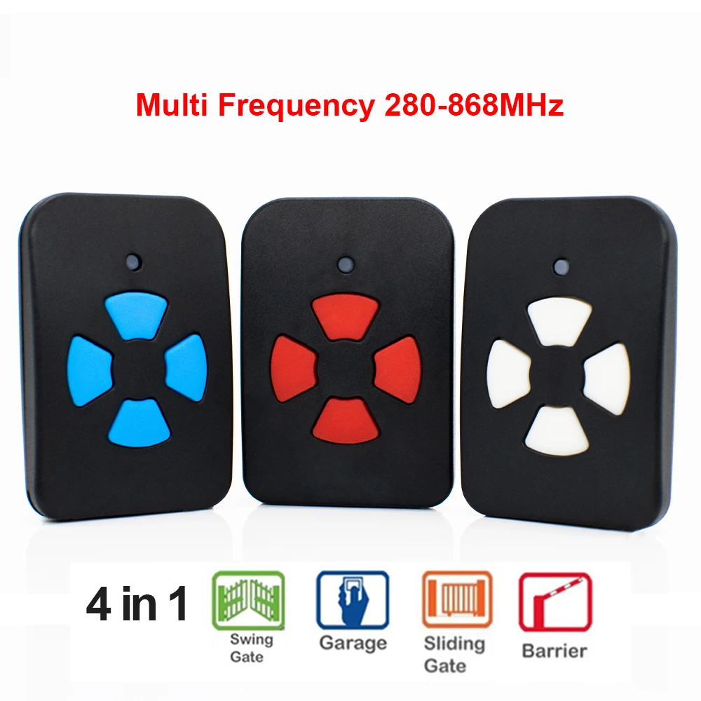 Garage Remote Control 433MHz 280-868MHz Multi-Frequency Duplicator 433.92MHz Rolling Code Gate Keyfob Hand Transmitter Command