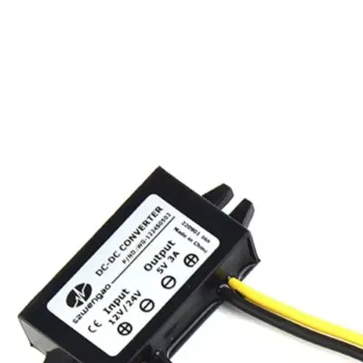 DC DC Converter with 12V or 24V Input and Fixed 5V 3A Output Suited for Data Acquisition and Remote Sensing Applications
