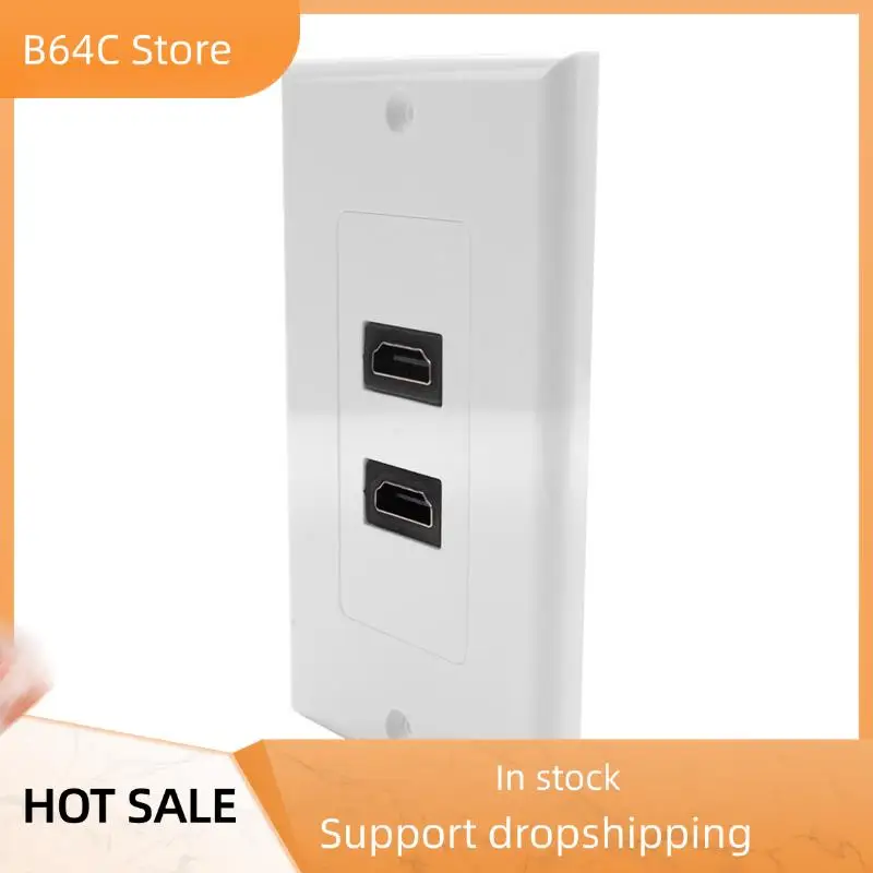 

B64C 3X 2-портовая настенная лицевая панель, розетка 1080P, крышка, соединительная розетка, хит продаж