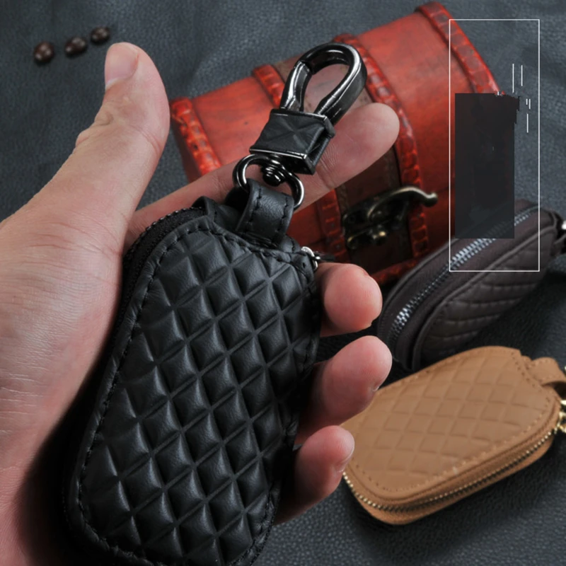 

1Pcs Leather Key Holder Minimalist Keychain Case Wallet Key Storage Case Key Protector Large-capacity Multifunctional Key Pouch