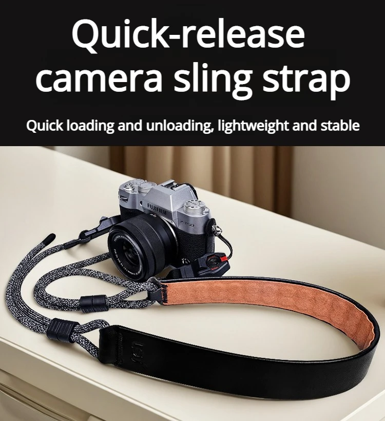 Camera Strap Suitable for Canon Fujifilm XT50 R8 R6 Z9 R10 Sony Leica Olympus Mirrorless Quick Release Shoulder Strap Neck Strap