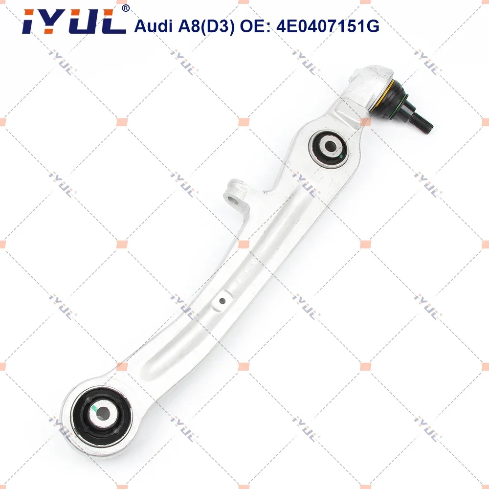 IYUL A Pair Front Lower Suspension Control Arm Straight For Audi A8 D3 2002-2010 3.0 4WD 4E0407151G,4E0407151L