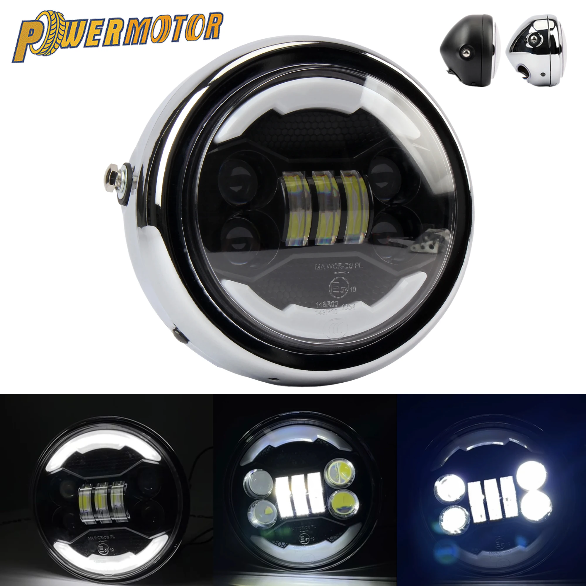 

5.75" Inch Motorcycle LED Headlight DRL For Harley Dyna FXD Sportster XL1200 XL833 Cafe Racer Custom Moto Modified Accessories