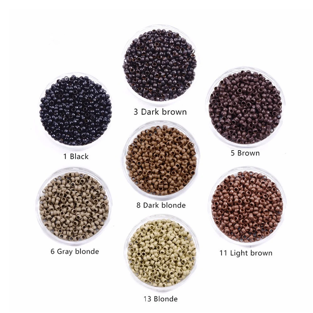 

Nano Micro Ring 2,5 мм Micro Nano Ring 1000 шт. Nano Cooper Micro Rings Бусины для использования с нано-наконечником Предварительно склеенное наращивание волос