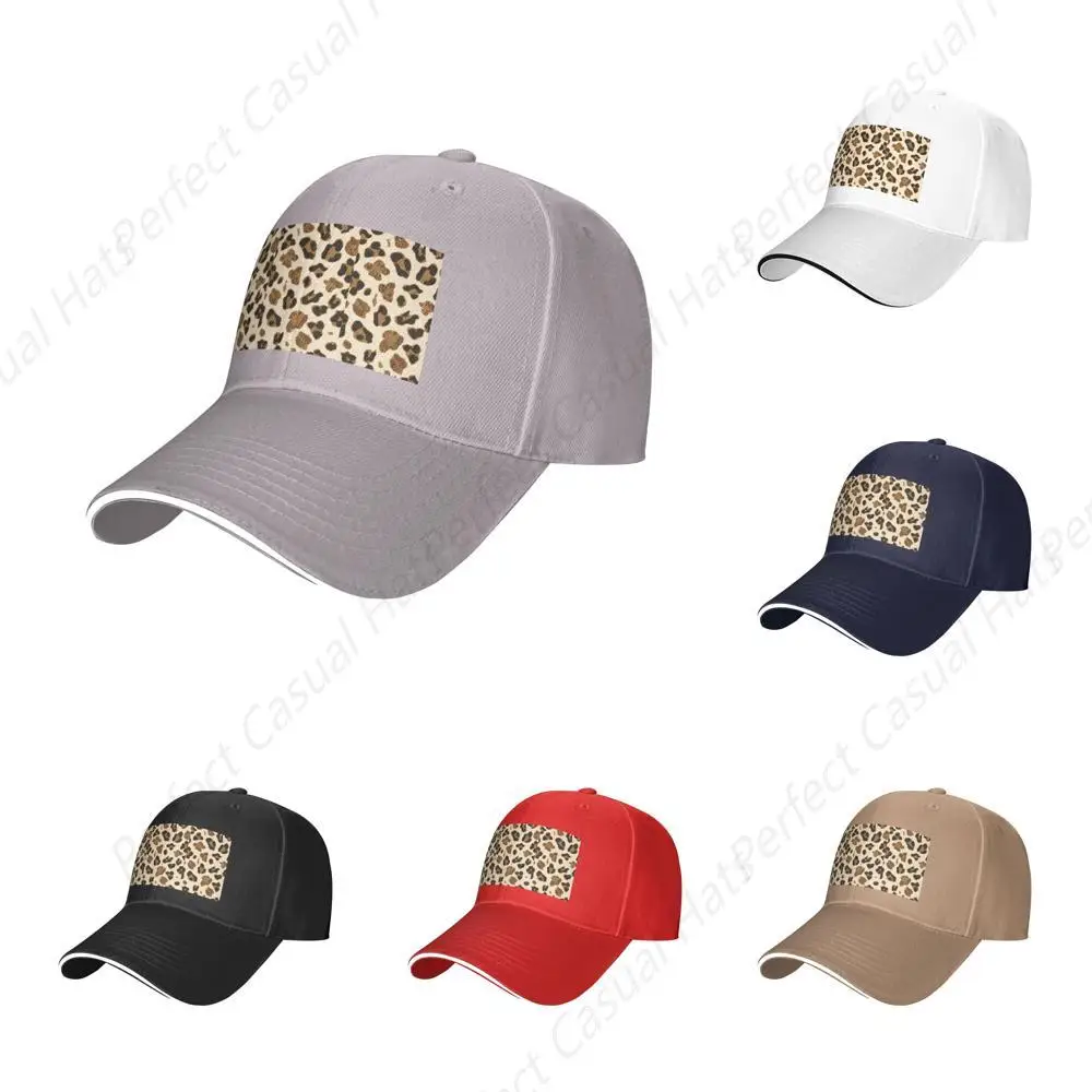 

High Quality Animal Leopard Vintage Print Sandwich Caps Peaked Caps Trucker Hat Men Women Outdoor Sport Sun Visor