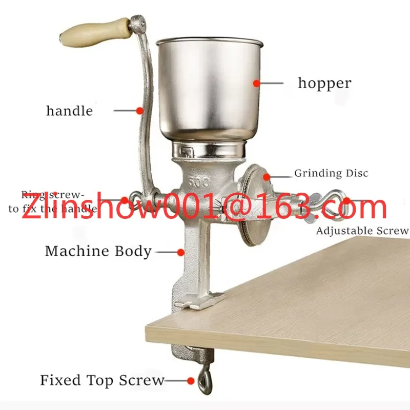 Hot Selling Corn Milling Machine Grain Crusher Manual Maize Peanut Coffee Cocoa Beans Grinder