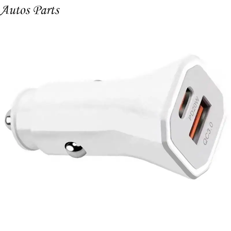 57BA 38W Bộ điều hợp xe sạc nhanh với các cổng bằng nhựa kép nâng cấp Bộ sạc xe cho khách du lịch và các chuyến đi dài