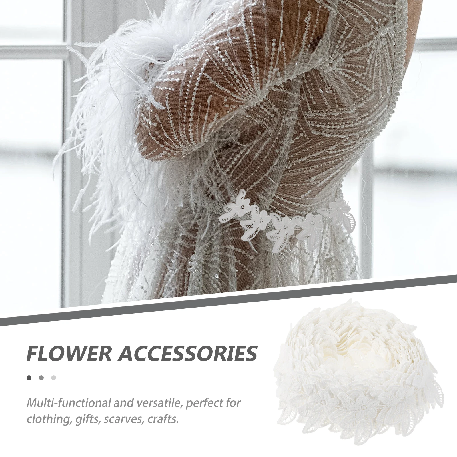 

Milk Silk Water Soluble Lace Trim DIY Craft Embroidery Ribbon Dress Decorative Material Wedding Applique Sewing Elastic B