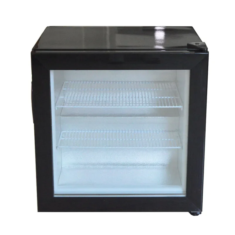 55L Small Household Refrigerator Commercial Glass Haagen-Dazs Ice Cream Freezer Multi-Function Cooling