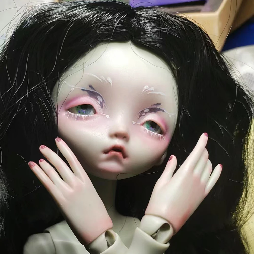 

New 1/4 BJD Doll Head Resin Material Girl Doll Head DIY Doll Accessories No Makeup Doll Head Gift