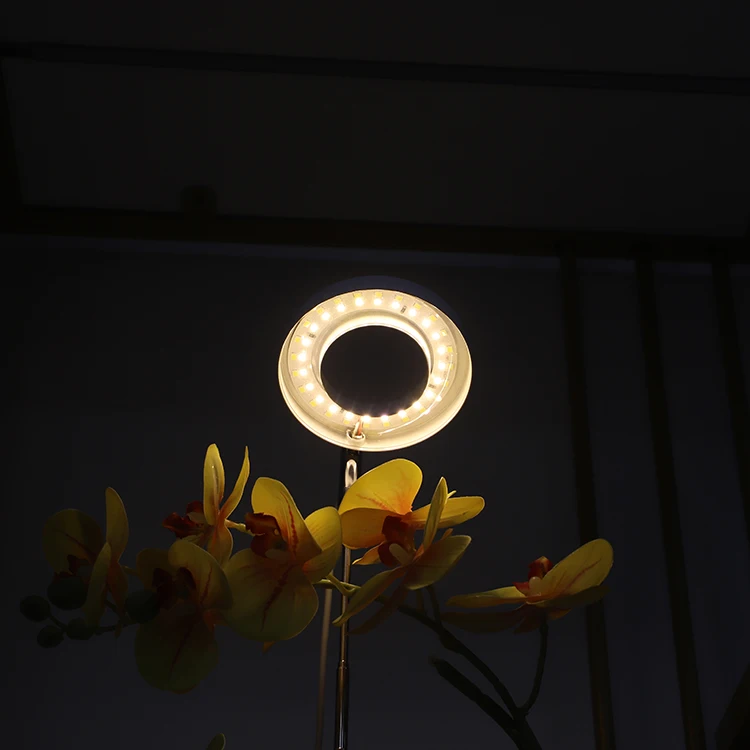 Angle Ring 3/9/12H Timer  LED Plant Grow Light Dimmable Spectrum Indoor Tabletop Grow Light Countertop Plant Growth Lamp