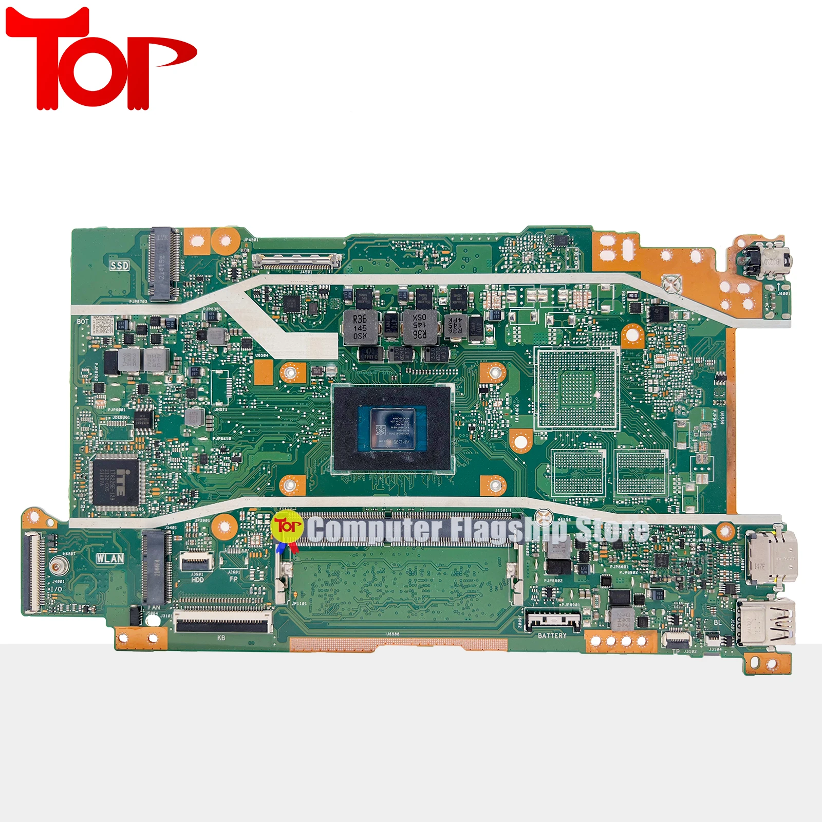 KEFU X415DA Mainboard For ASUS VivoBook X415D X515DA X515DAP X415DAP Laptop Motherboard R3-3200 R5-3500 4GB-RAM UMA 100% Test