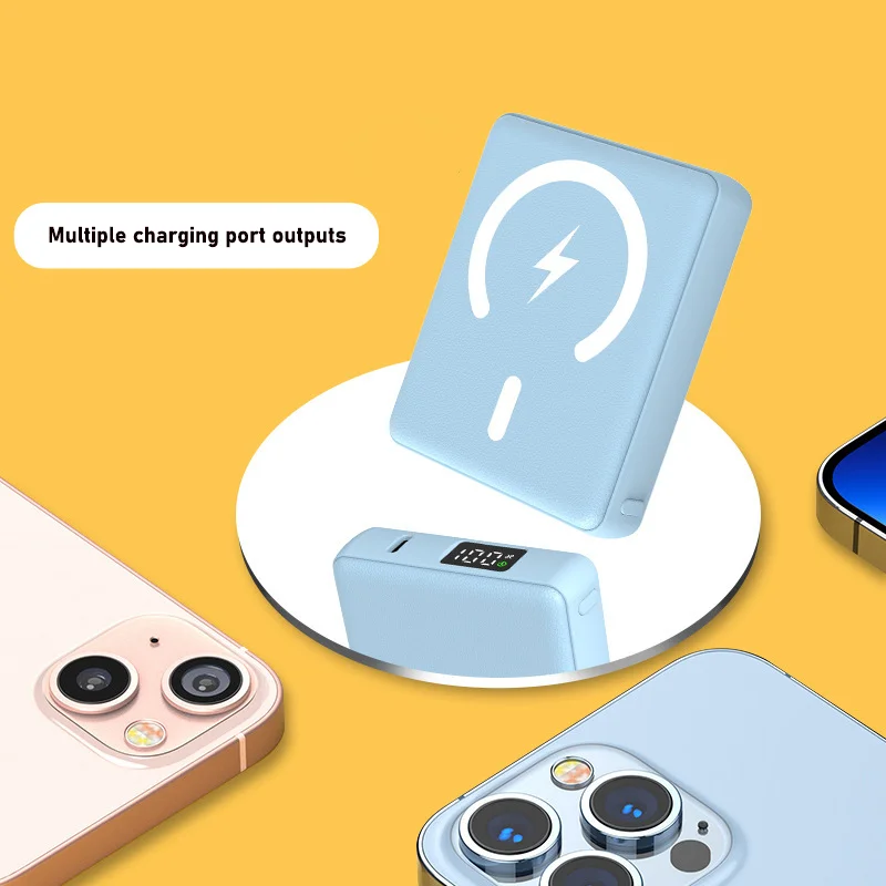 

Portable Magnetic Wireless Power Bank Mobile Charger 20w Fast Charging 20000mAh