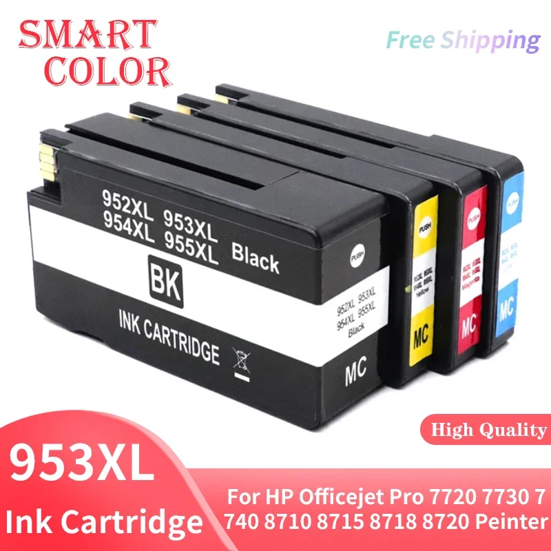 953XL Ink Cartridges Replacement for HP953XL 953 XL Compatible with HP Officejet Pro 7720 7730 7740 8710 8715 8718 8720 Peinter