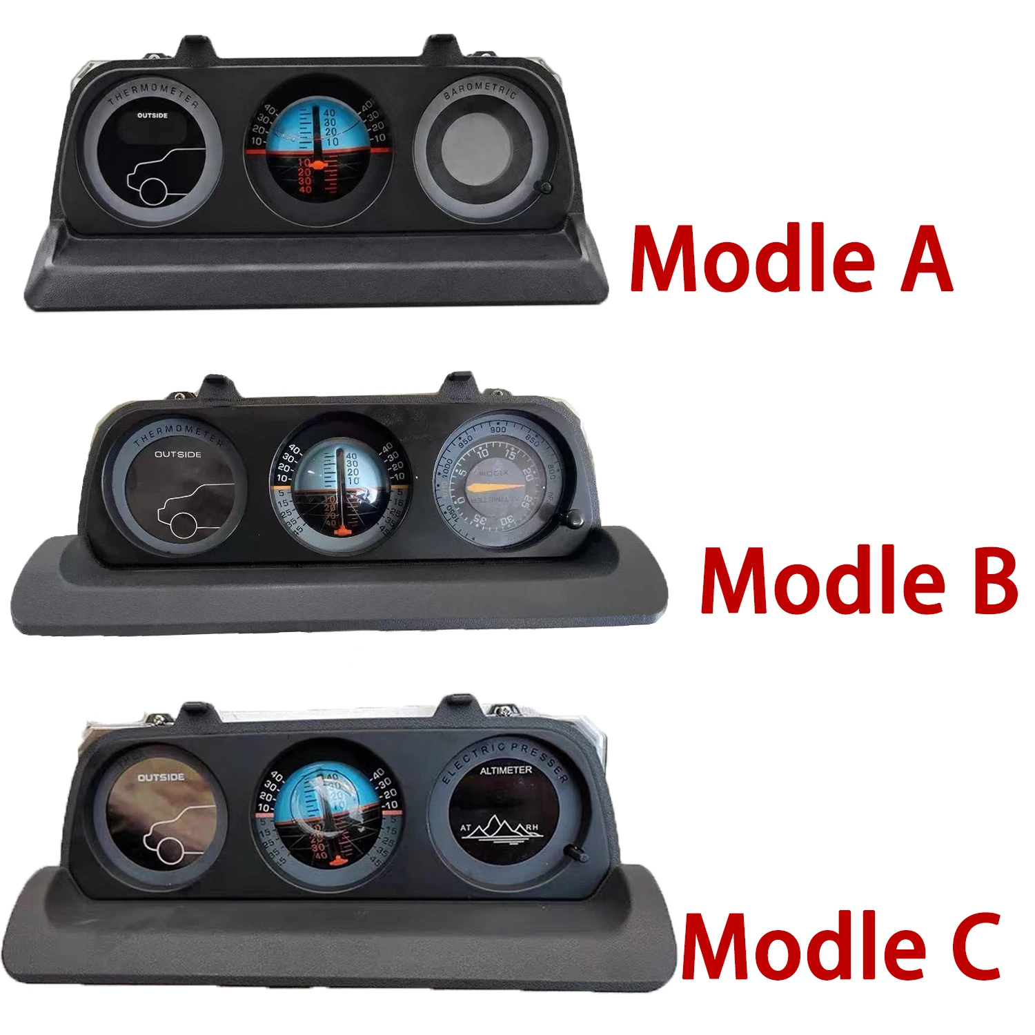 

chengcheng-For Mitsubishi Pajero Montero MK2 V31 V32 V33 V43 Vice Control Instrument Altimeter Inclinometer Central Display