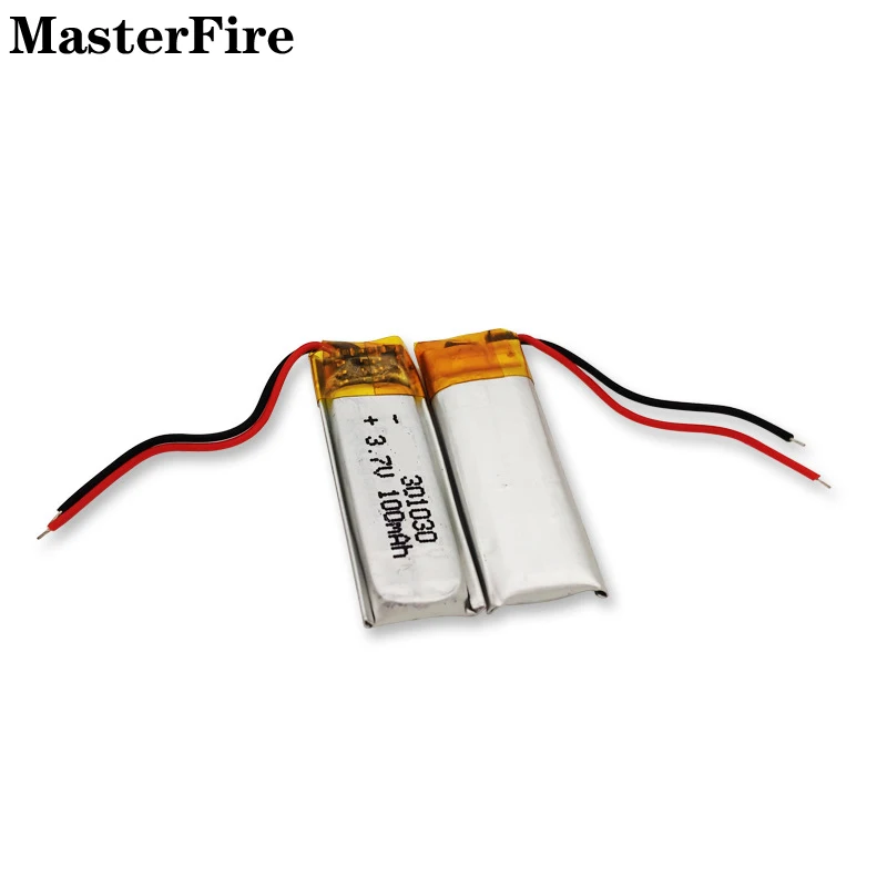 Wholesale 301030 3.7V 100mah Rechargeable Lithium Polymer Battery for Walkie-talkies Smart Watch Recording Pen Electric Toy Cell