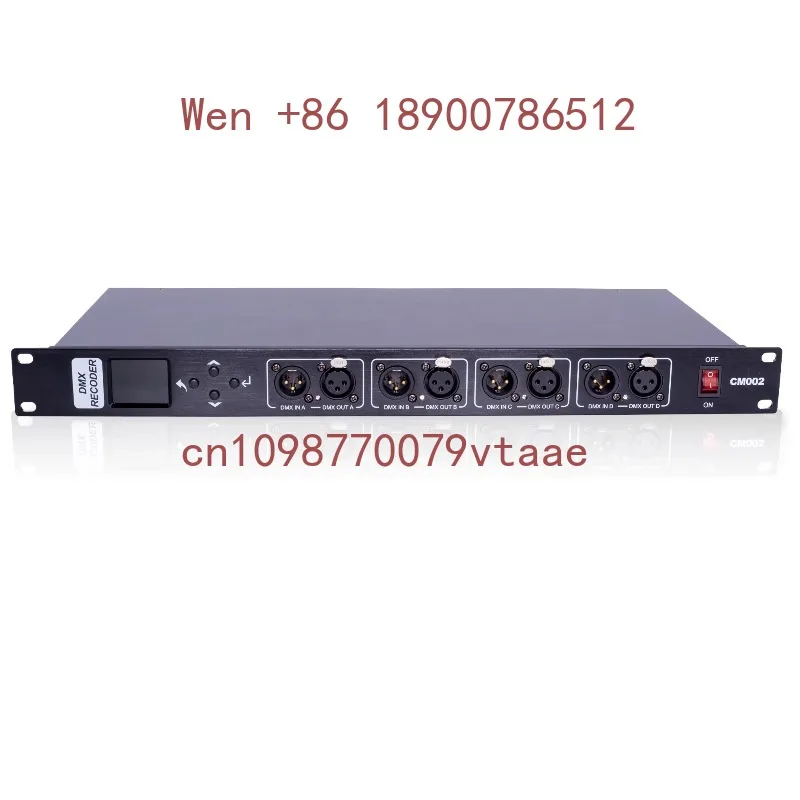 PKnight CM002 4-Port DMX512 Recorder Player Smart Lighting Controller APP/Wireless/TF Card/UDPRS485 TCP Control 300W Stage Event
