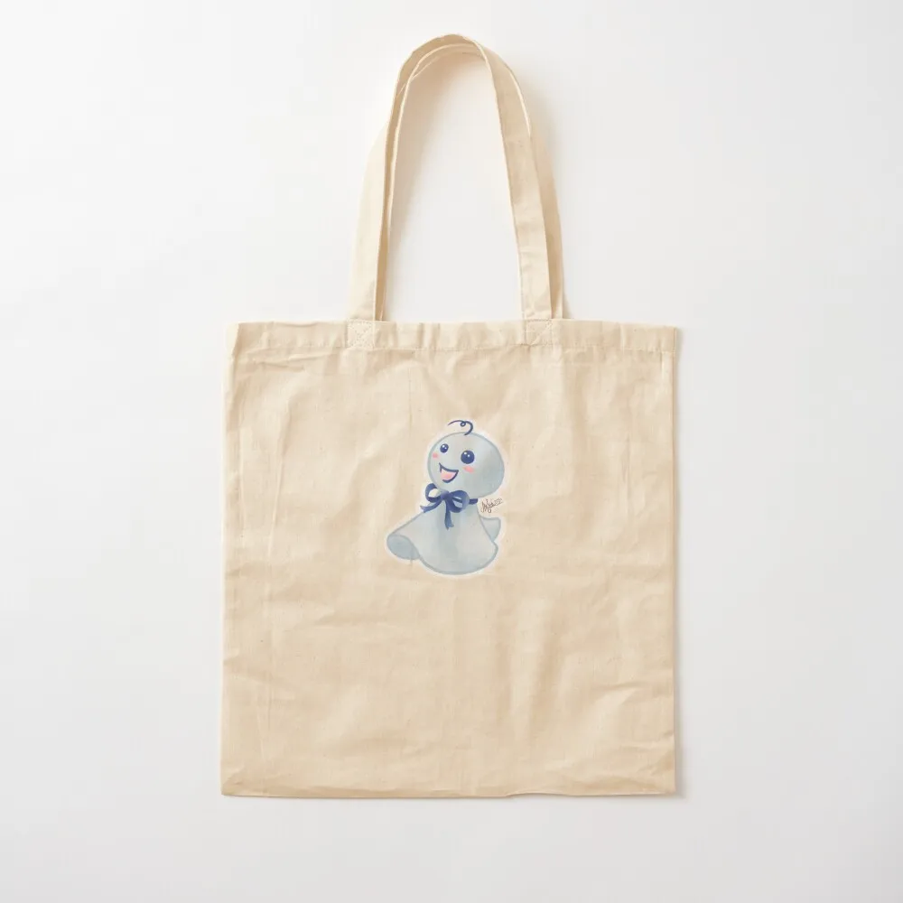 

Teru teru bozu blue happy Tote Bag Women's shopper tote bag custom Canvas Tote Bag