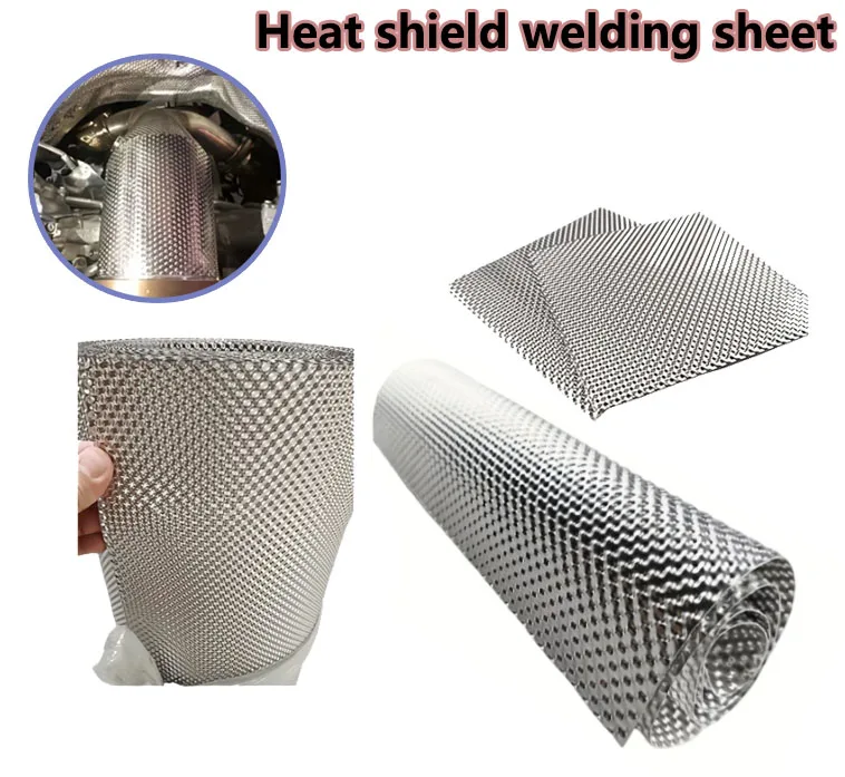 Heat Shield Welding Sheet Stainless Mat For Turbo Downpipe Manifold Engine Insulation Board Motorcycle Exhaust Pipe Chargers