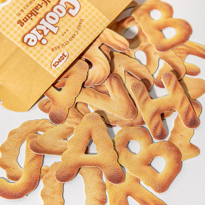 

Mr. Paper Animal Stickers 8 sheets/pack Cute Simulation Animal English Letter Biscuit Hard Card Stickers Home Decoration Gifts