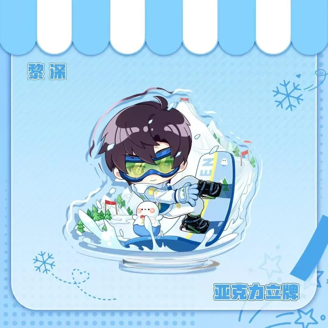 ゲーム愛とディープスペーススタイラスラファエルケイレブザビエルゼインスケートボードアクリルフィギュアスタンドモデルデスクディスプレイスタンディング展示品